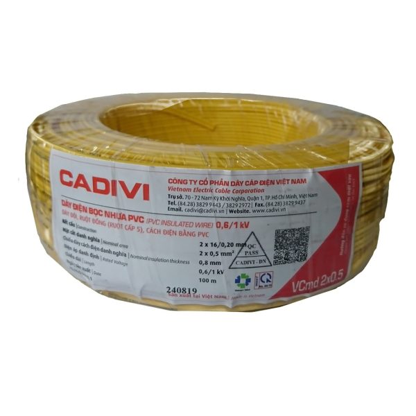 Dây điện bọc nhựa VCmd-0.6/1kV